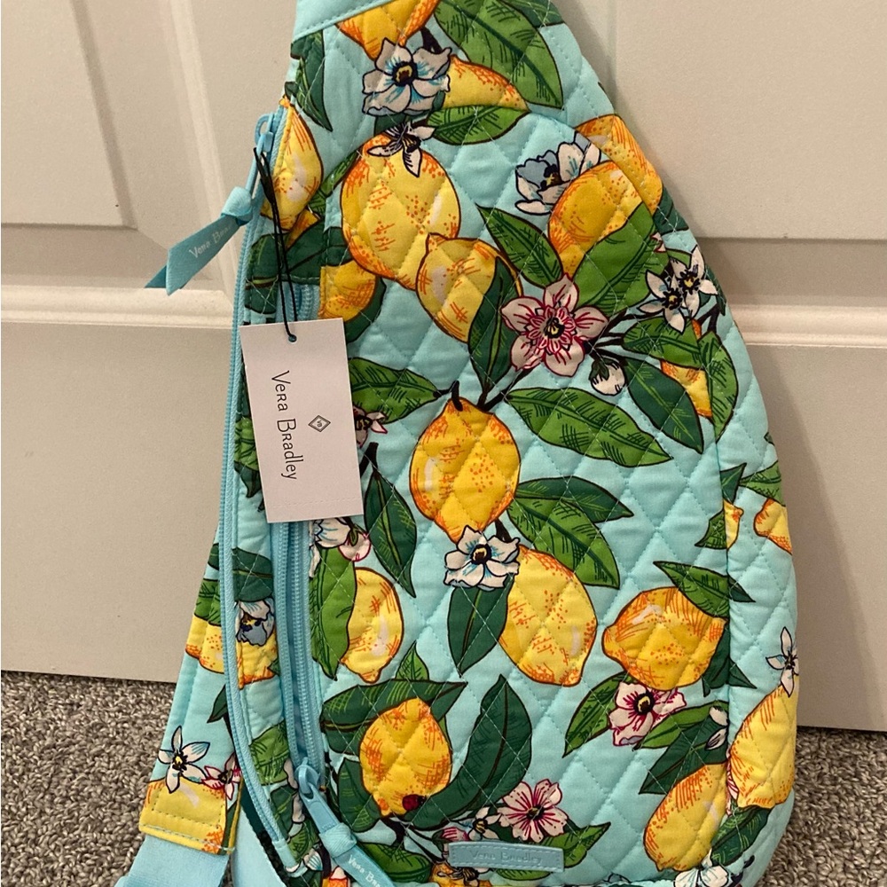 Vera Bradley Essential Sling Backpack - New with Tags - Lemon Grove 29649-12673